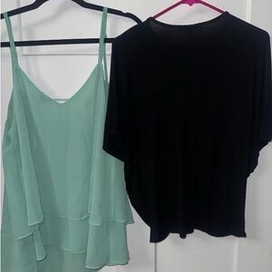 Stylish Black and Mint Women's Camisole Set